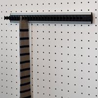 Portacravatte fisso - 28 hooks - black-satin aluminium 1